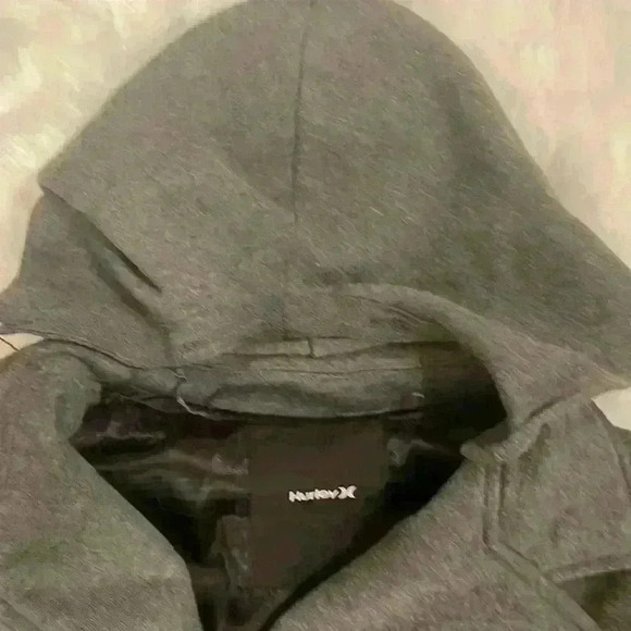 Hurley Grey Hoodie M (PLZ READ DESCRIPTION!) - Picture 2 of 4
